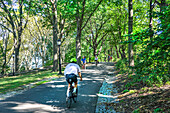 Fahrradweg, Riverside Park, New York City, New York, USA