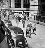 Street Scene, Fifth Avenue and East 44th Street, New York City, New York, USA, Dorothea Lange, U.S. Office of War Information/U.S. Farm Security Administration, July 1939