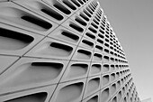 Abstract view of Broad Museum, Los Angeles, California, USA