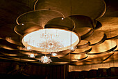 Chandeliers and Ceiling, Metropolitan Opera House, Lincoln Center, New York City, New York, USA