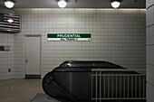 Subway-Eingang, Prudential Station, Boston, Massachusetts, USA