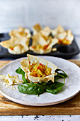 Filo dish with root vegetables