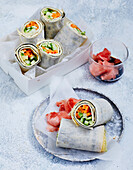 Egg nori rolls