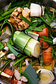 Ingredients for vegetable stock (picture-filling)