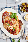 Tagliatelle with vegetable ragu