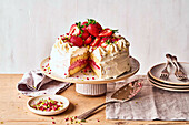 Strawberry ice cream cake