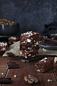 Brownies with almonds