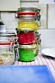 Tobikko Kaviar, grün und rot