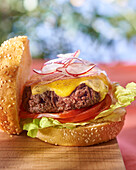 Beef cheeseburger