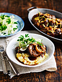 Osso buco with lemon and fennel salad