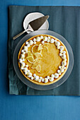 Zitronenkuchen mit Sojacreme