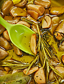 Herb-garlic confit