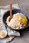 Marzipan rice flake porridge