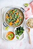 Coconut and split pea curry