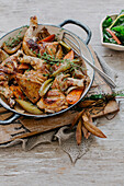 Balsamic-braised chicken