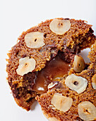 Hazelnut caramel filled cookie