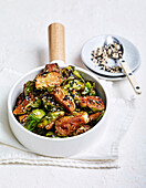 Soy-ginger brussels sprouts