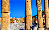 Antike römische Stadt, Jerash, Jordanien. Machtergreifung 300 v. Chr. bis 600 n. Chr.