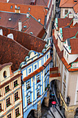 Blick von der Spitze des Altstädter Rathauses in Prag, Tschechische Republik