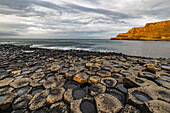 Basalt at the Giant's Causeway near in County Antrim, Northern Ireland