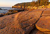 Otter Cliffs bei Sonnenaufgang im Acadia National Park, Maine, USA