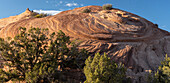 USA, Utah. Geologische Formationen aus Sandstein, Sand Flats Recreation Area, in der Nähe von Moab.