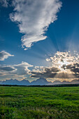 Sunset, Grand Tetons National Park, Wyoming, USA