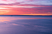 Canada, Quebec, Parc National du Fjord-du-Saguenay. Sunrise along the Saguenay River.