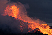 Iceland. Eruption of Fagradalsfjall Volcano.