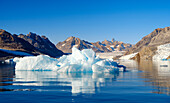 Karale-Gletscher im Sermiligaaq Fjord, Ammassalik, Dänisches Territorium.