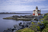 Usa, Oregon, Bandon. Coquille River Lighthouse