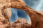 Double Arch. Arches National Park. Utah, USA.