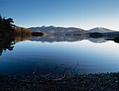 Calm Waters Of Derwent Water Shortly After Dawn