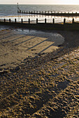 Groyne am Strand