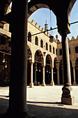 Low Angle View Of The Courtyard At An-Nasir Mosque, The Citadel, Cairo, Egypt; The Citadel, Cairo, Egypt