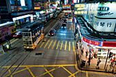 Zentrale Straßenszene, Hongkong