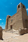 Mission Church Of San Esteban Del Rey, Acoma Sky City Pueblo, New Mexico, Usa