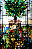 Glasswork Inside Casa De Juntas, House Of The Historical Archive Of The Basque Country, Gernika-Lumo, Basque Country, Spain