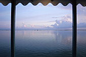 Looking Out From End Of Pier At Dawn, Coyaba Beach Resort, Near Montego Bay, Jamaica.
