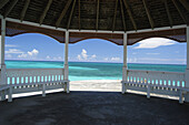 Looking Out From Gazebo And Out To Sea, Silver Sands, Jamaica.