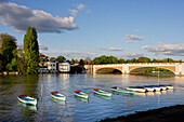 United Kingdom, Thames at Hampton Court; London