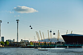 Vereinigtes Königreich, O2 Arena Greenwich Emirates cable car; London