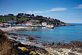 England, Channel Islands, Rozel Bay; Jersey, View of Gorey Harbour