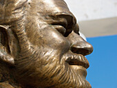 Cuba, Close-up of sculpture; Cojimar