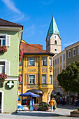 Germany, Bavaria, Chiemgau, Bad Reichenhall Market Place