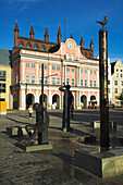 Europe, Germany, Mecklenburg West Pomerania, Rostock Rathaus