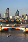 Europe, Uk, United Kingdom, England, London, City Skyline Blackfriars