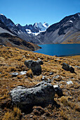 Gletschersee und Condorri-Gipfel, Cordillera Real; Bolivien