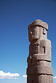 Statue bei den Ruinen von Tiahuanaco; Bolivien