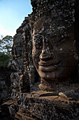 Buddha faces at Bayon temple Siem Reap Cambodia